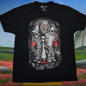 Twisted Wizard of Oz Sister Fables Black Graphic T-Shirt